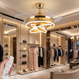 Vestidor de alta gama climatizado con el ventilador retráctil Luxury Futura Gold.