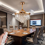 ventilador de techo de cristal para sala de juntas u oficina gerencial