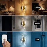 Demostracion de las tres tonalidades de luz LED: calida, neutra y fria del modelo Vortex Nebula.