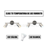 LÁMPARA DE ESPEJO DE PARED LUANA SILVER LED