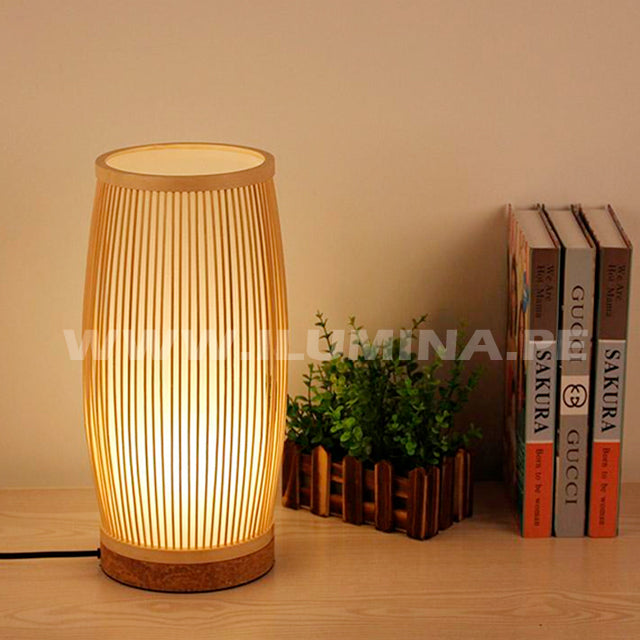 LÁMPARA DE MESA BAMBÚ NATURAL CLAUDIA LED