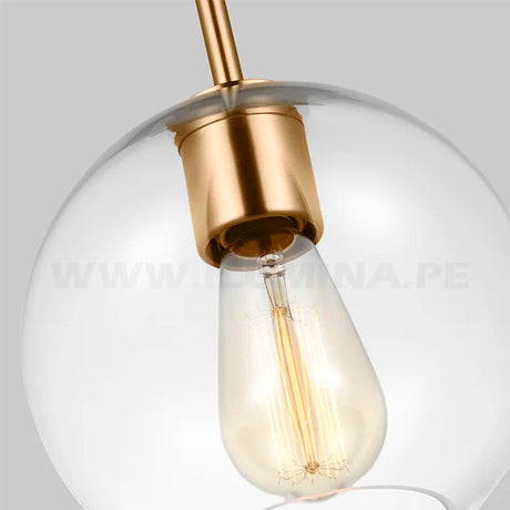 LÁMPARA COLGANTE MURANO LUX GOLD - SIN FOCO