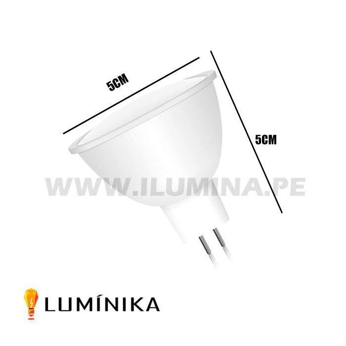 DICROICO LED 8W LUMINIKA LUZ BLANCA GU5.3