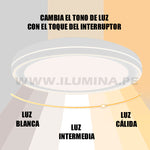 LÁMPARA DE TECHO LUCIANA LED WHITE 30W + CONTROL REMOTO