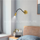 LÁMPARA DE PARED FLEXIBLE MARIA TERESA GOLD LED CON INTERRUPTOR