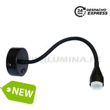 LÁMPARA DE PARED FLEXIBLE MONICA BLACK LED