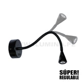 LÁMPARA DE PARED FLEXIBLE MALENA BLACK LED