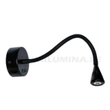 LÁMPARA DE PARED FLEXIBLE MALENA BLACK LED