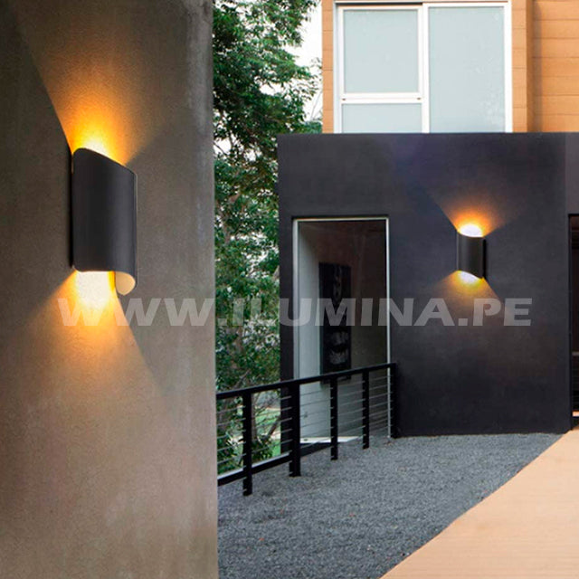 LÁMPARA DE EXTERIOR ISABEL BLACK LED 10W LUZ CÁLIDA