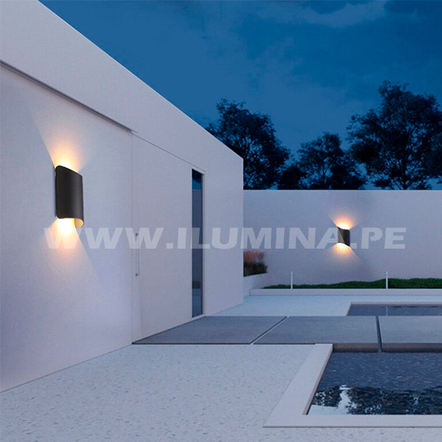 LÁMPARA DE EXTERIOR ISABEL BLACK LED 10W LUZ CÁLIDA