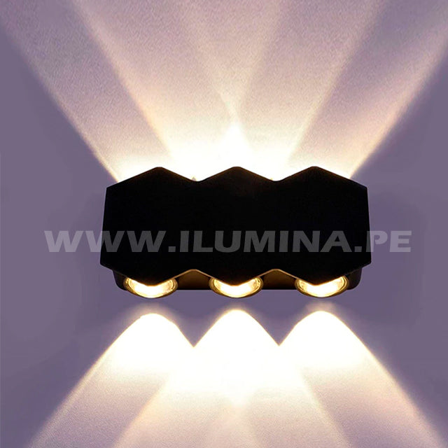 LÁMPARA DE EXTERIOR ALMA LED BLACK 6W LUZ CÁLIDA