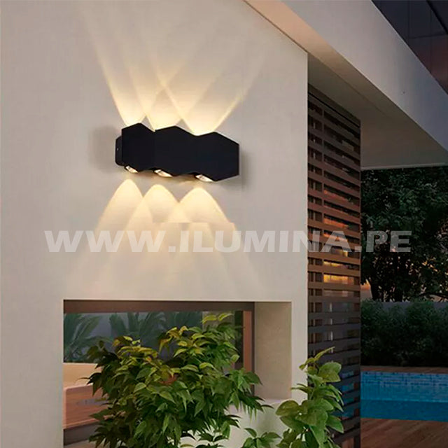 LÁMPARA DE EXTERIOR ALMA LED BLACK 6W LUZ CÁLIDA