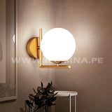 LÁMPARA DE PARED INTERIOR LUX GOLD LED