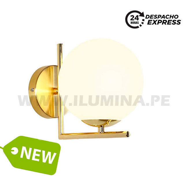 LÁMPARA DE PARED INTERIOR LUX GOLD LED