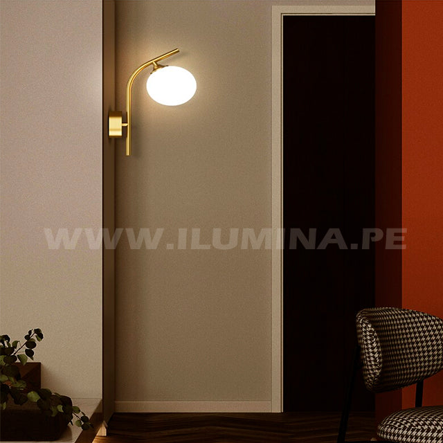 LÁMPARA DE PARED INTERIOR ANASTASE GOLD LED