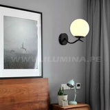 LÁMPARA DE PARED INTERIOR MURCIA UP BLACK LED