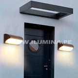 LÁMPARA DE EXTERIOR URIEL BLACK LED 12W LUZ CÁLIDA