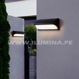 LÁMPARA DE EXTERIOR URIEL BLACK LED 12W LUZ CÁLIDA