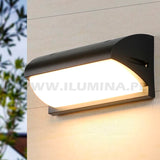 LÁMPARA DE EXTERIOR URIEL BLACK LED 12W LUZ CÁLIDA