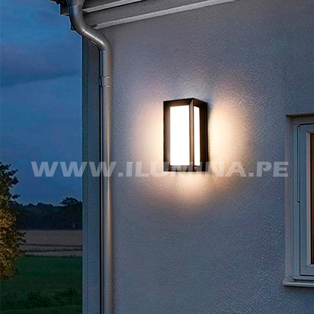 LÁMPARA DE EXTERIOR URSULA BLACK LED 18W LUZ CÁLIDA