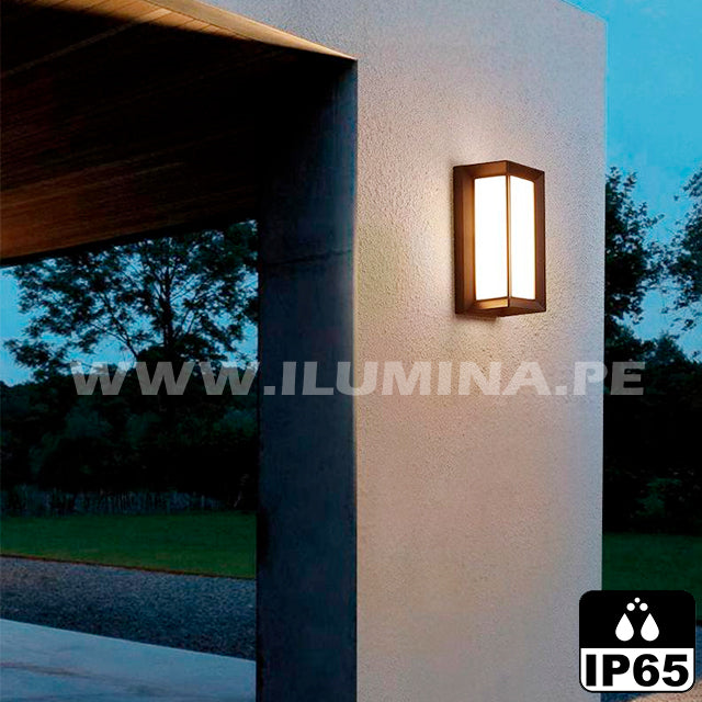 LÁMPARA DE EXTERIOR URSULA BLACK LED 18W LUZ CÁLIDA