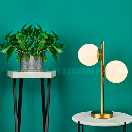 LÁMPARA DE MESA TRAZZO LUX GOLD LED