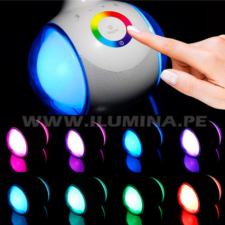 LÁMPARA DE ESCRITORIO MILANO LED + RADIO BLUETOOTH CON RGB