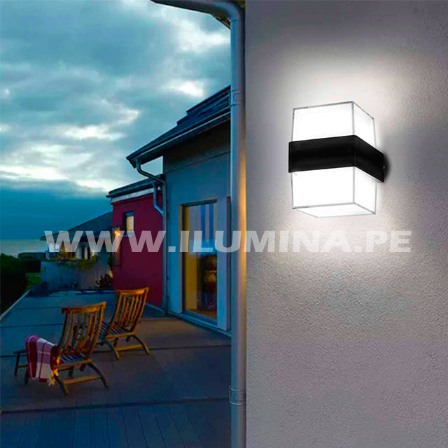 LÁMPARA DE EXTERIOR PAOLA LED BLACK 10W LUZ CÁLIDA