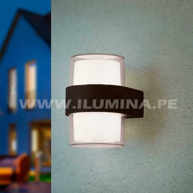 LÁMPARA DE EXTERIOR CAROLINA LED BLACK 10W LUZ CÁLIDA