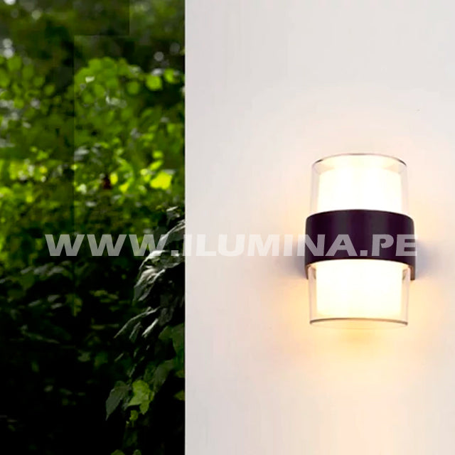 LÁMPARA DE EXTERIOR CAROLINA LED BLACK 10W LUZ CÁLIDA