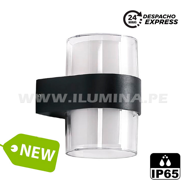 LÁMPARA DE EXTERIOR CAROLINA LED BLACK 10W LUZ CÁLIDA