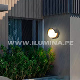 LÁMPARA DE EXTERIOR LED LUNA BLACK 12W LUZ CÁLIDA