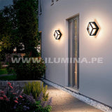 LÁMPARA DE EXTERIOR FRANCESCA BLACK LED 12W LUZ CÁLIDA