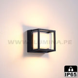 LÁMPARA DE EXTERIOR FRANCESCA BLACK LED 12W LUZ CÁLIDA