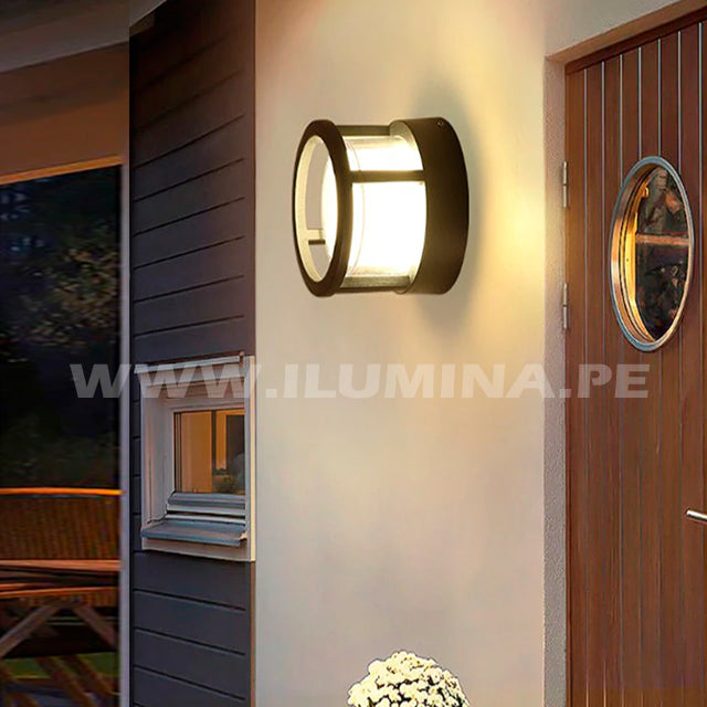 LÁMPARA DE EXTERIOR LED MARIETA BLACK 12W LUZ CÁLIDA