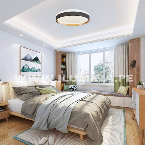 LÁMPARA DE TECHO VIVIANA LED BLACK 30W + CONTROL REMOTO