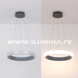 LÁMPARA COLGANTE DORIANA SLIM LED GRAY + CONTROL REMOTO