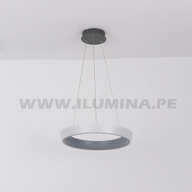 LÁMPARA COLGANTE DORIANA SLIM LED GRAY + CONTROL REMOTO