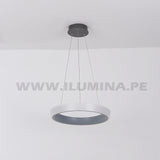 LÁMPARA COLGANTE DORIANA SLIM LED GRAY + CONTROL REMOTO