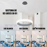 LÁMPARA COLGANTE DORIANA SLIM LED GRAY + CONTROL REMOTO