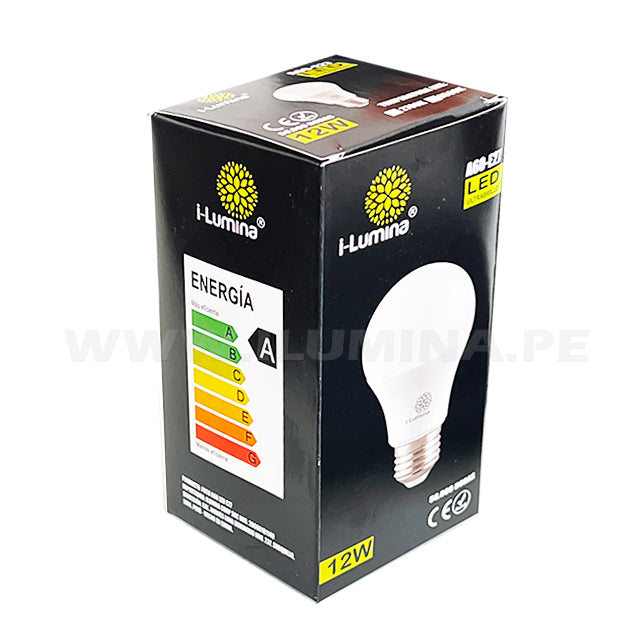 Instalaciones > Instalaciones eléctricas > Lámparas y reflectores > Lampara  led A60 12 watts E27 luz cálida