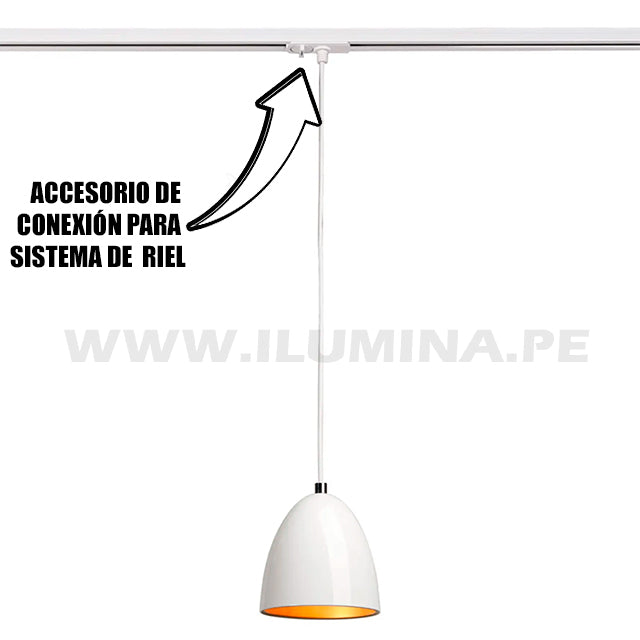 ACCESORIO CABEZAL PARA LUMINARIAS EN RIEL NEGRO