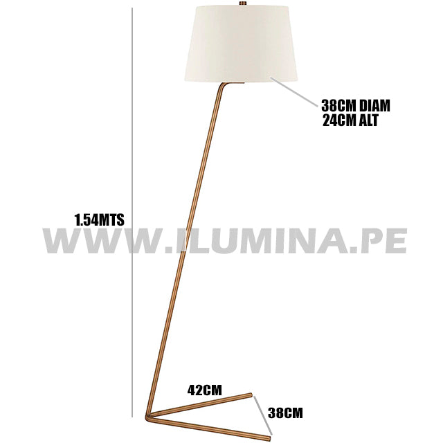 LÁMPARA DE PIE MINIMALISTA ANASTASE - SIN FOCO