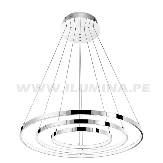 LAMPARA COLGANTE LED DE 3 LUCES CON CONTROL REMOTO PARA DEPARTAMENTOS EN SRUQUILLO EN LIMA EN PERU. LAMPARAS COLGANTES LED DESIREE. LAMPARAS COLGANTES LED SUSPENDIDAS DECORATIVAS. LAMPARAS COLGANTES LED MODERNAS PARA TECHO. LAMPARAS COLGANTES DESIREE DECORATIVAS SODIMAC, PROMART, EGLO, MAESTRO, SAGA FALABELLA.