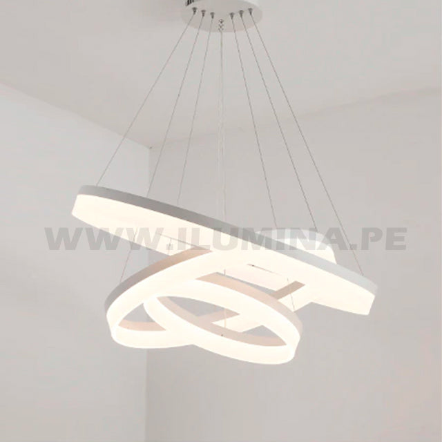 LÁMPARA COLGANTE PREMIUM LED GABRIELA + CONTROL REMOTO