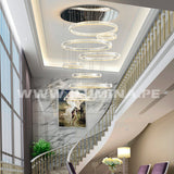 LÁMPARA COLGANTE PREMIUM MANHATTAN SILVER LED + CONTROL REMOTO
