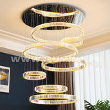 LÁMPARA COLGANTE PREMIUM MANHATTAN SILVER LED + CONTROL REMOTO