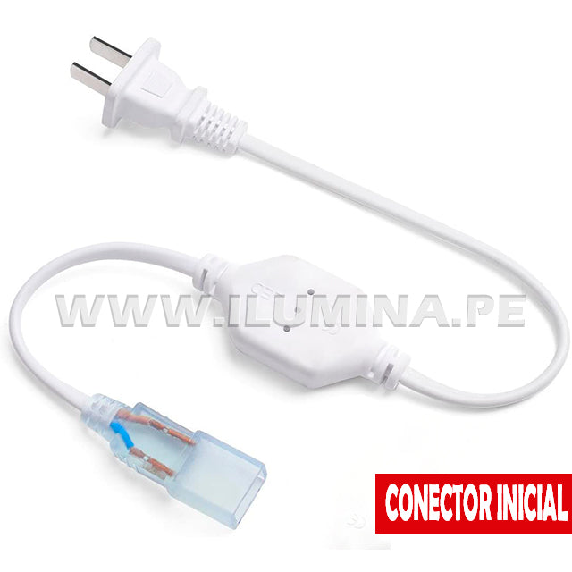 CONECTOR INICIAL PARA CINTA LED 220V