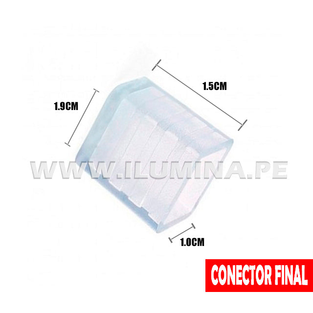 CONECTOR FINAL PARA CINTA LED 220V ILUMINA