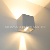 LÁMPARA DE EXTERIOR CUBE LED WHITE 6W LUZ CÁLIDA